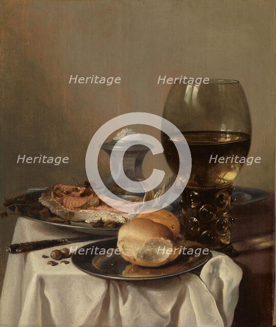 Still Life with a Salt, c.1640-c.1645. Creator: Pieter Claesz.
