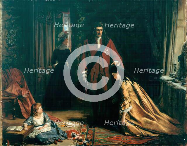 Incident in the life of Lady Mary Wortley, 1872. Creator: William Powell Frith.