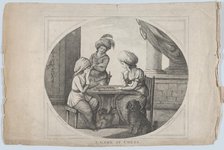 A Game at Chess, 1780. Creator: James Bretherton.