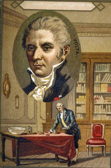 Volta, Alexander count of (1745 - 1827), Italian physicist, inventor of the electric battery. Creator: Unknown.