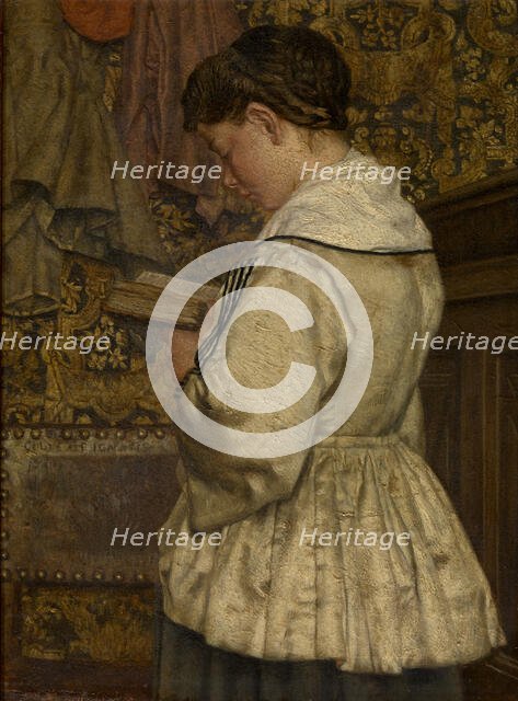 Woman Reading, 1872. Creator: Henri Jean Augustin de Braekeleer.