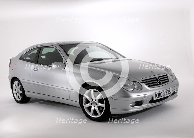 2003 Mercedes Benz C200k Coupe. Artist: Unknown.