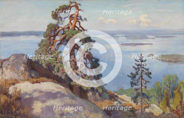 Landscape from Koli, 1928. Creator: Eero Jarnefelt.
