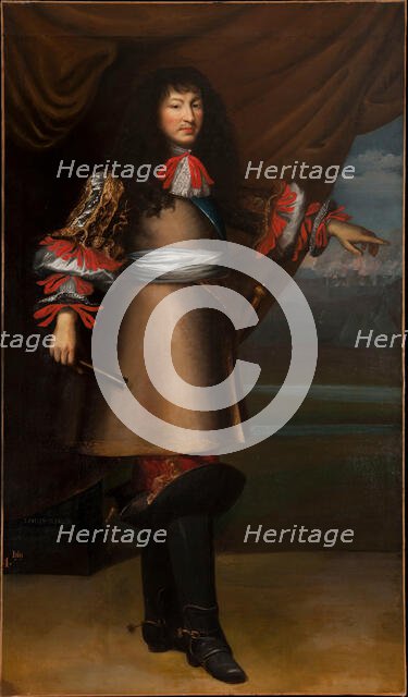 Portrait of Louis XIV, King of France (1638-1715), 1660. Creator: Mignard, Pierre, (after)  .