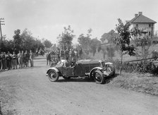 Lea-Francis Hyper, Bugatti Owners Club Hill Climb, Chalfont St Peter, Buckinghamshire, 1935. Artist: Bill Brunell.