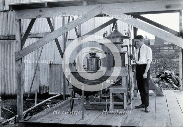 Tallulah laboratory, Louisiana, with one of the attendants, c1910s. Creator: Unknown.