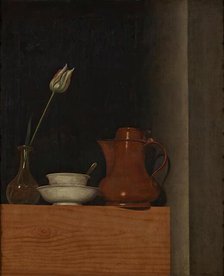 Still life with jug and tulip, 1754. Creator: Anna Maria Punz.