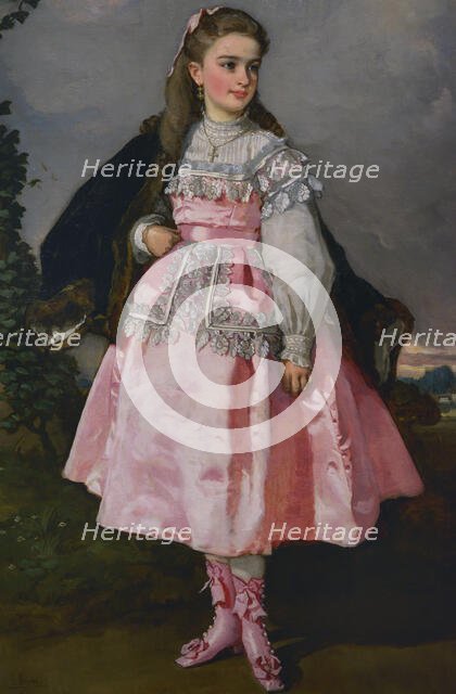 Portrait of Concepción Serrano, later Countess of Santovenia..., 1871.  Creator: Eduardo Rosales.