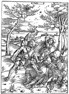 'Hercules Killing the Molionides', c1496-1498, (1936).  Creator: Albrecht Durer.