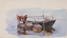 Untitled--Fishing Boat, ca. 1900. Creator: George Elbert Burr.