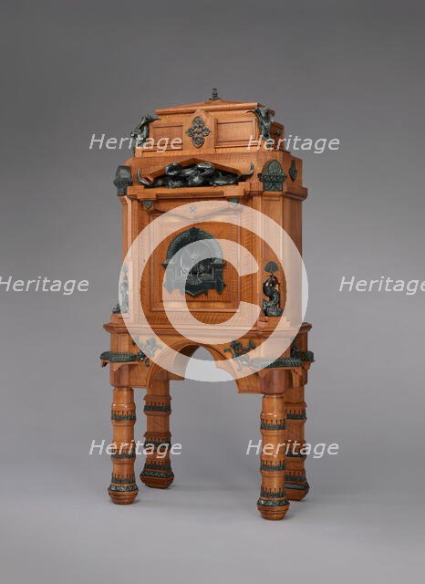 Cigar Cabinet, Paris, c. 1867. Creator: Charles-Guillaume Diehl.