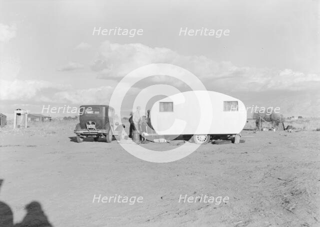 Migratory family from Louisiana on Works Progress Administration (WPA), California, 1938. Creator: Dorothea Lange.