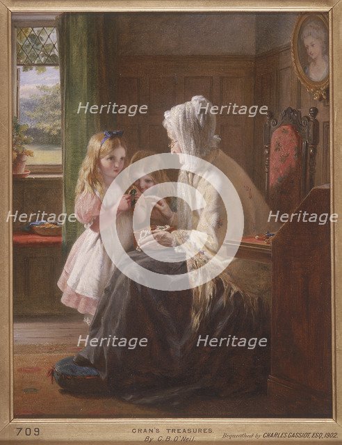 'Gran's Treasures', 1866. Artist: George Bernard O'Neill