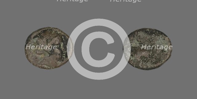 Coin Depicting the Amazon Cyme, about 250 BCE. Creator: Unknown.