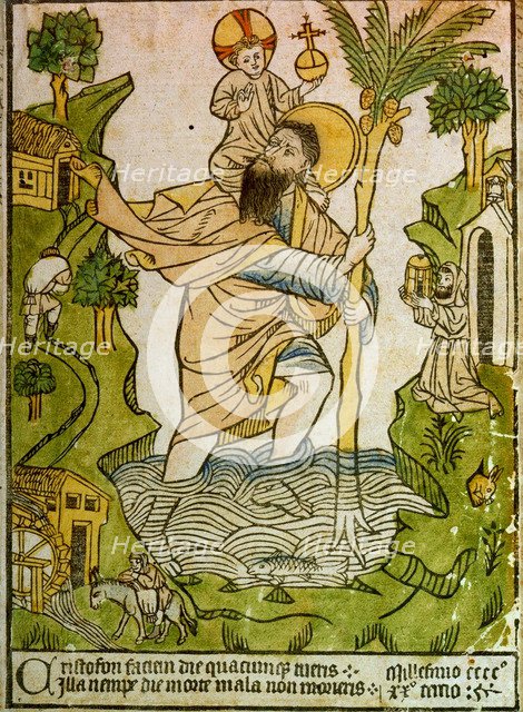 Saint Christopher, 1423.