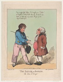 The Sailor and Banker, October 28, 1799., October 28, 1799. Creator: Thomas Rowlandson.