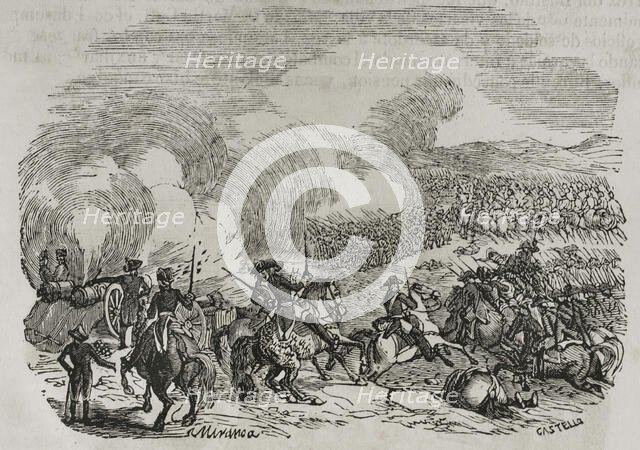Battle of Trouillas, (September 22, 1793), War of Roussillon, (1793-1795), 1851.  Creator: Unknown.