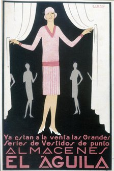 Advertising poster for 'Almacenes el Aguila' in Barcelona, 1940. Creator: Cidon i Navarro, Francisco (1871-1941).