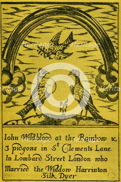 Trade card for a dyer's shop, 18th century, (1948). Creator: Unknown.