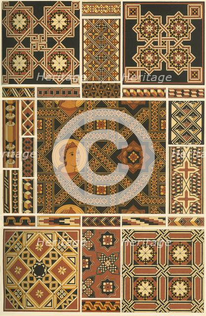 Medieval wood mosaic, (1898).  Creator: Unknown.