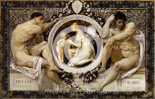 Idyll, 1884. Artist: Klimt, Gustav (1862-1918)