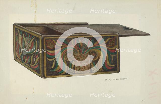 Wood Box, c. 1953. Creator: Betty Jean Davis.