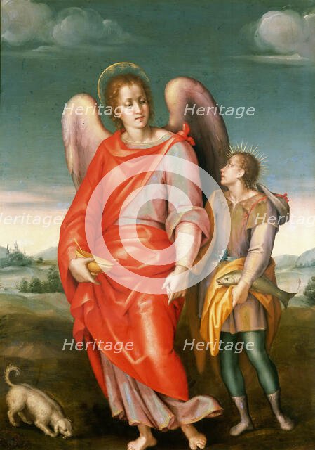 Tobias and the Angel, ca 1545. Creator: Foschi, Pier Francesco di Jacopo (1502-1567).