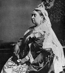Queen Victoria in ceremonial robes at her Golden Jubilee, 1887 (1951). Artist: Unknown