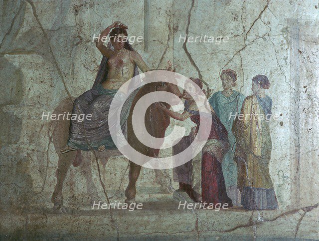 Roman fresco of Europa and the bull. Creator: Unknown.