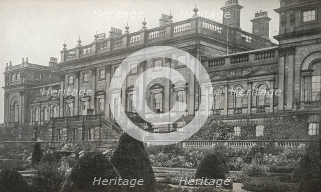 'Harewood House, the residence of the Rt. Hon. The Earl of Harewood', c1913. Artist: Unknown.