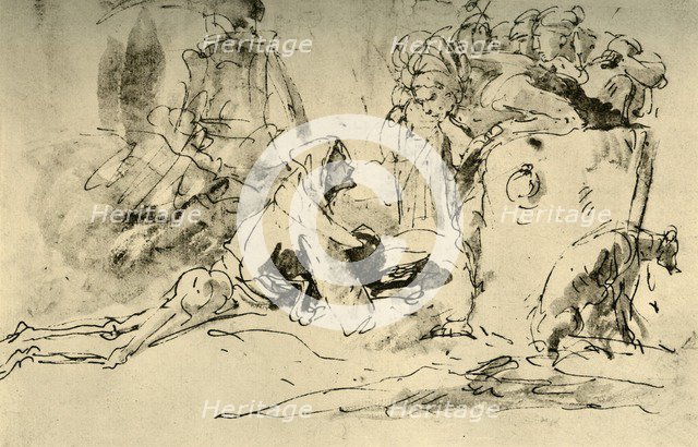 'Capriccio', c1740s, (1928). Artist: Giovanni Battista Tiepolo.