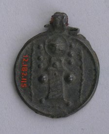 Amulet with a Military Saint, Egypt, 6th-9th century. Creator: Unknown.