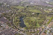 Sefton Park, an early example of a municipal park, Liverpool, 2021. Creator: Damian Grady.