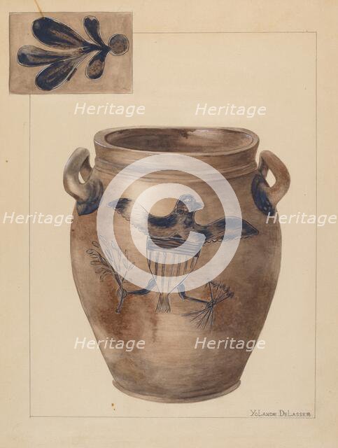 Crock, 1935/1942. Creator: Yolande Delasser.