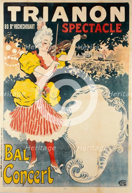 Trianon Spectacle Bal Concert , 1897. Creator: Meunier, Henri Georges (1873-1922).