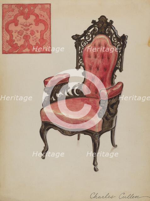 Armchair, c. 1936. Creator: Charles Cullen.