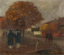 On a walk, 1914-1918. Creator: Teodor Jozef Mousson.