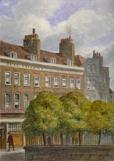 View of the Bell Tavern, Church Row, Aldgate, City of London, 1870.                                  Artist: JT Wilson