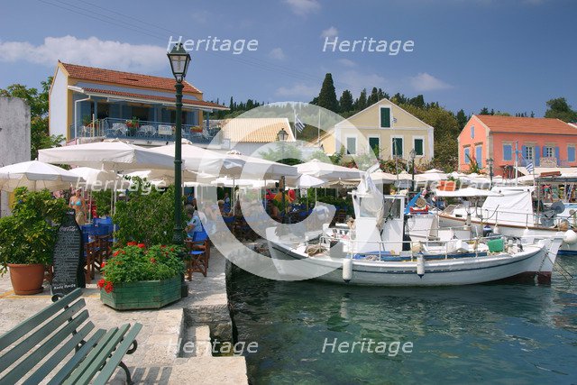 Fiskardo harbour, Kefalonia, Greece.