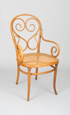 Armchair, Austria, Designed 1848/50; Made c. 1860. Creators: Michael Thonet, Gebrüder Thonet.