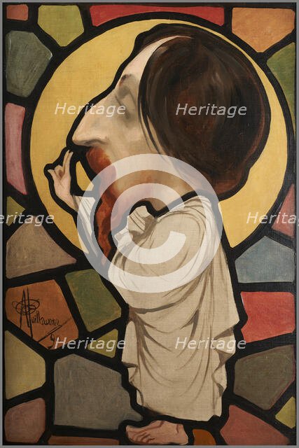 Portrait-charge de François Forichon, 1890. Creator: Albert Guillaume.