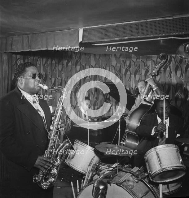 Portrait of John Hardee, Famous Door, New York, N.Y., ca. July 1947. Creator: William Paul Gottlieb.