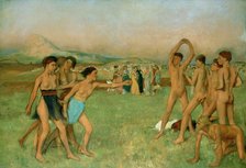 'Young Spartans Exercising', c1860. Artist: Edgar Degas