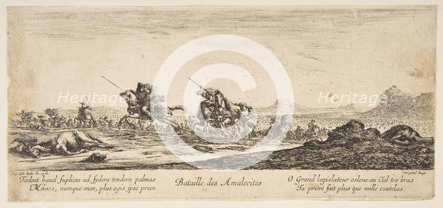 The Battle of the Amalekites, ca. 1645-52. Creator: Stefano della Bella.
