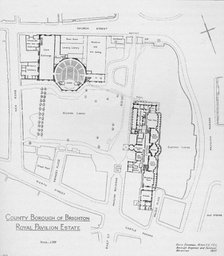 'A Plan of the Pavilion Estate as it was in 1937', (1939). Artist: Unknown.