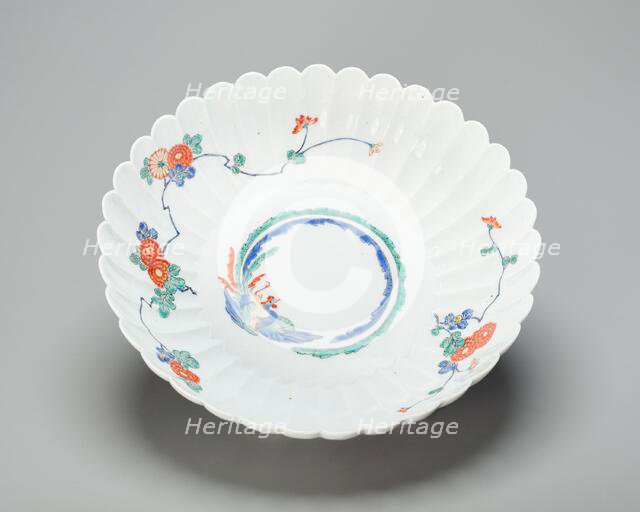 Arita-Ware Kakiemon Floral-shaped Bowl, late 17th/early 18th century. Creator: Unknown.