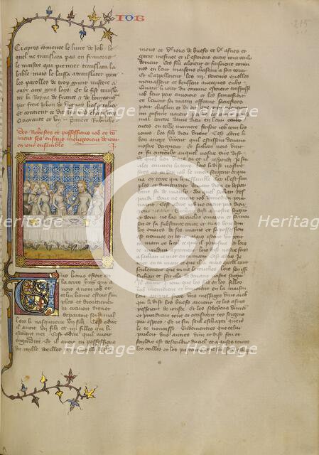 Job and His Family, about 1360-1370. Creator: Master of Jean de Mandeville.