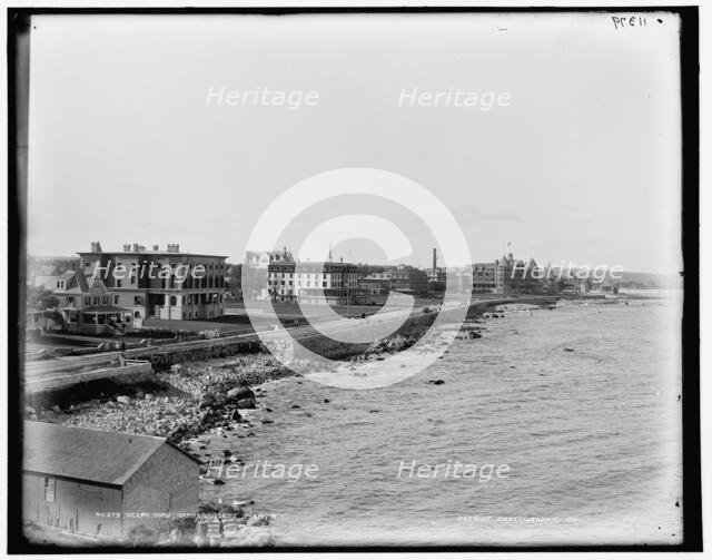 Ocean road, Narragansett Pier, R.I., between 1880 and 1899. Creator: Unknown.