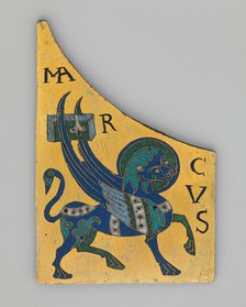 Plaque with the Symbol of the Evangelist Mark, French, ca. 1100. Creator: Unknown.