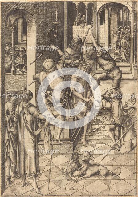 The Crowning with Thorns, c. 1480. Creator: Israhel van Meckenem.